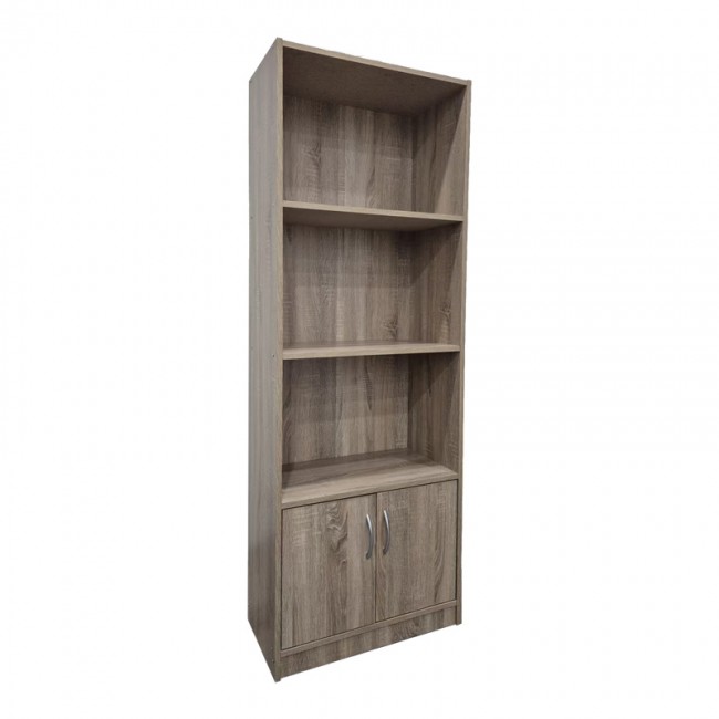 Βιβλιοθήκη Tekaro pakoworld σε sonoma απόχρωση 60x29x166εκ Βιβλιοθήκη Tekaro pakoworld σε sonoma απόχρωση 60x29x166εκ
