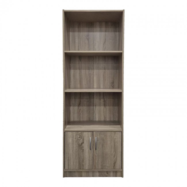 Βιβλιοθήκη Tekaro pakoworld σε sonoma απόχρωση 60x29x166εκ Βιβλιοθήκη Tekaro pakoworld σε sonoma απόχρωση 60x29x166εκ