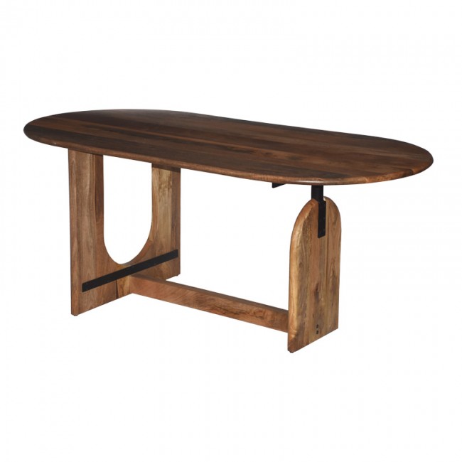 Τραπέζι Jenkou pakoworld mango ξύλο σε φυσική απόχρωση 180x90x76εκ Τραπέζι Jenkou pakoworld mango ξύλο σε φυσική απόχρωση 180x90x76εκ