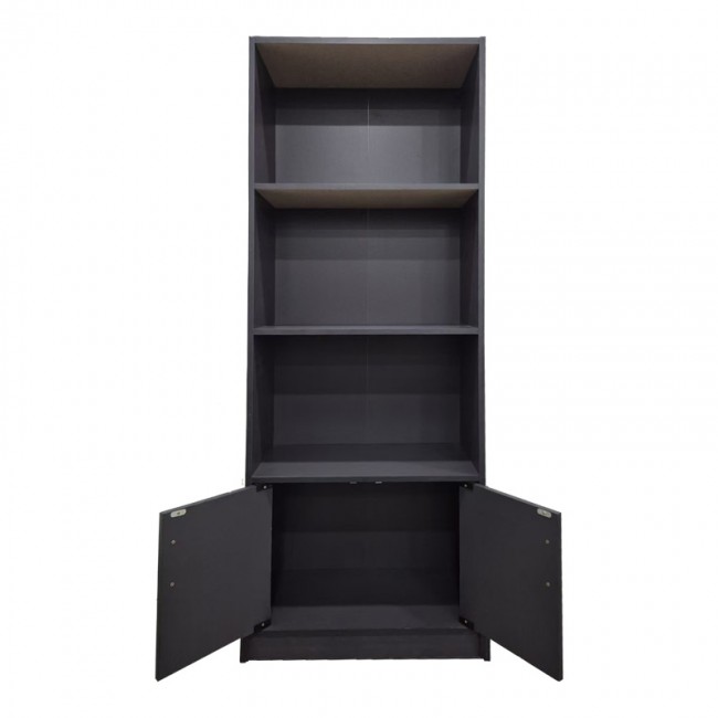 Βιβλιοθήκη Tekaro pakoworld σε ανθρακί απόχρωση 60x29x166εκ Βιβλιοθήκη Tekaro pakoworld σε ανθρακί απόχρωση 60x29x166εκ