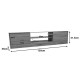 Έπιπλο τηλεόρασης Sasa I pakoworld σε sonoma απόχρωση 150x35x41.5εκ Έπιπλο τηλεόρασης Sasa I pakoworld σε sonoma απόχρωση 150x35x41.5εκ