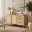 Μπουφές Oslo pakoworld sonoma 150x39x79εκ