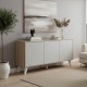 Μπουφές Billie pakoworld sonoma-γκρι 149x40x77εκ Μπουφές Billie pakoworld sonoma-γκρι 149x40x77εκ