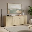 Μπουφές Kinley pakoworld sonoma 210x40x82εκ Μπουφές Kinley pakoworld sonoma 210x40x82εκ