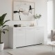 Μπουφές Joanna pakoworld λευκό 144x42x80εκ Μπουφές Joanna pakoworld λευκό 144x42x80εκ