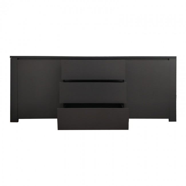 Μπουφές Kalya pakoworld σε ανθρακί απόχρωση 220x49x89.5εκ
