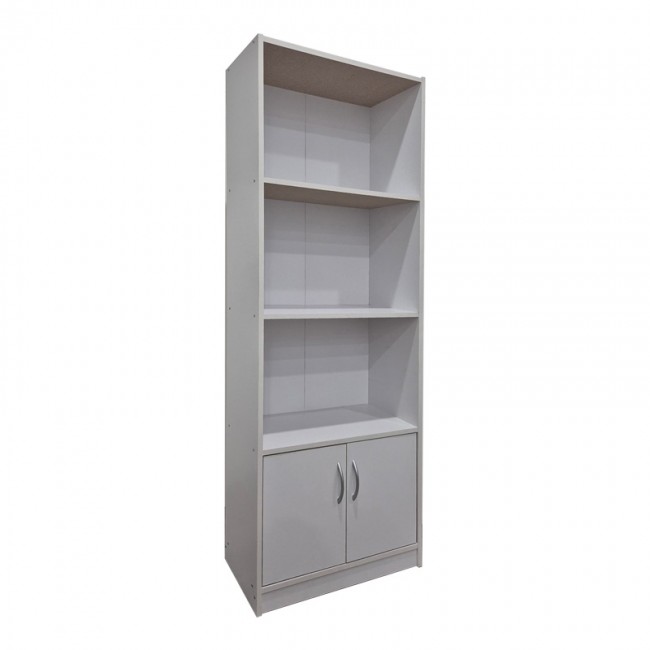 Βιβλιοθήκη Tekaro pakoworld σε λευκή απόχρωση 60x29x166εκ Βιβλιοθήκη Tekaro pakoworld σε λευκή απόχρωση 60x29x166εκ