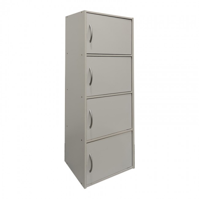 Ντουλάπι-στήλη Gabino I pakoworld σε λευκή απόχρωση 40x34.5x120εκ