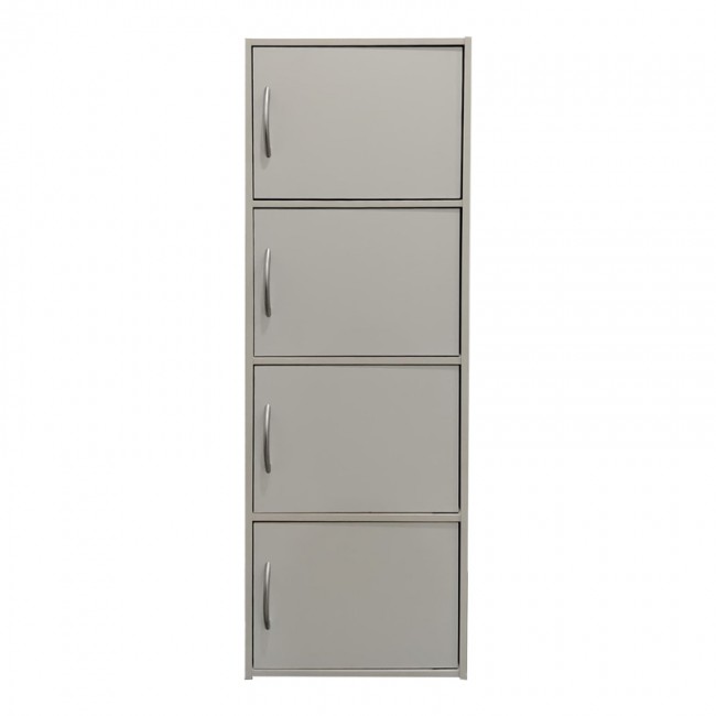 Ντουλάπι-στήλη Gabino I pakoworld σε λευκή απόχρωση 40x34.5x120εκ