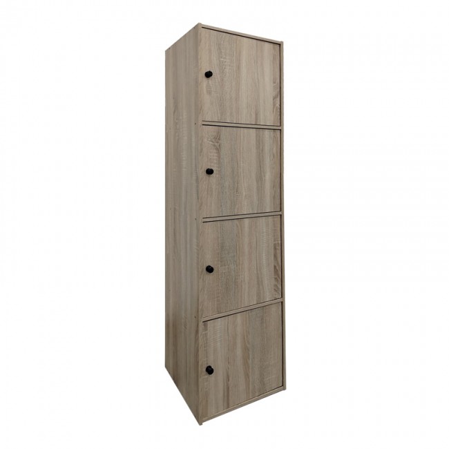 Ντουλάπι-στήλη Gabino pakoworld σε sonoma απόχρωση 40x39x158εκ