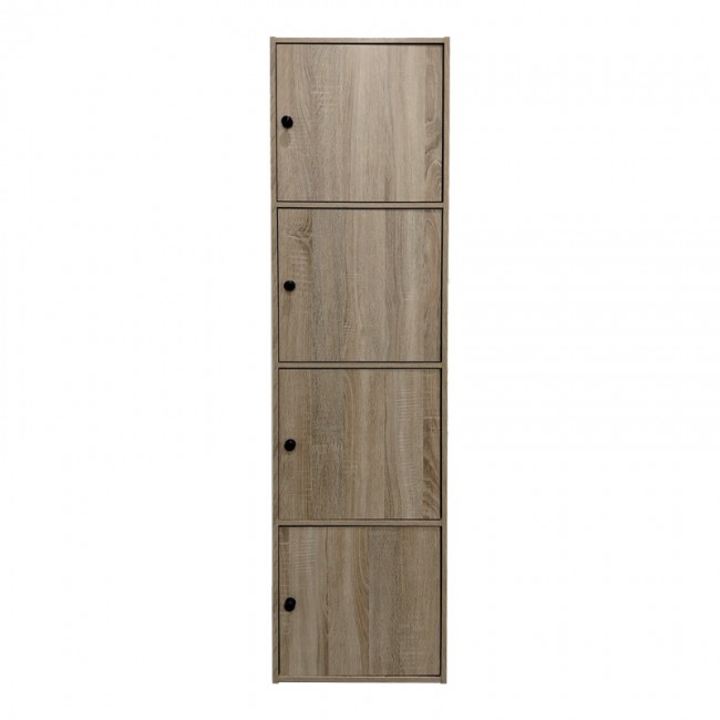 Ντουλάπι-στήλη Gabino pakoworld σε sonoma απόχρωση 40x39x158εκ