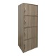 Ντουλάπι-στήλη Gabino I pakoworld σε sonoma απόχρωση 40x34.5x120εκ