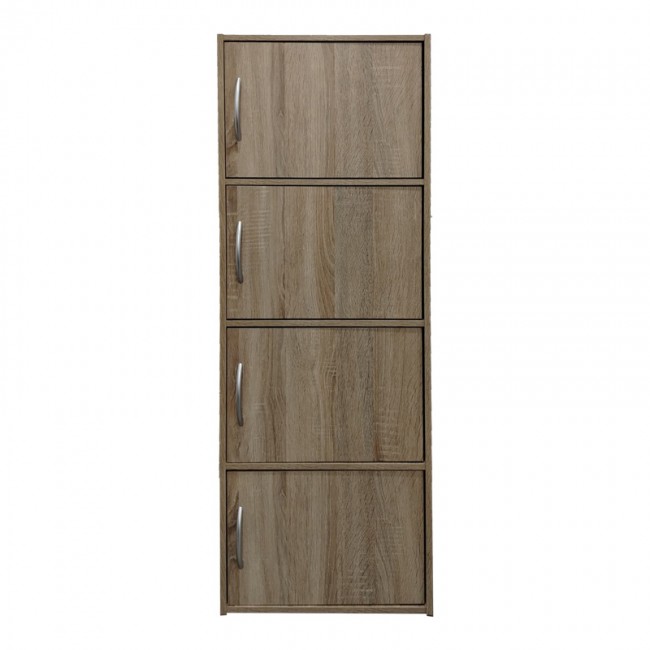Ντουλάπι-στήλη Gabino I pakoworld σε sonoma απόχρωση 40x34.5x120εκ