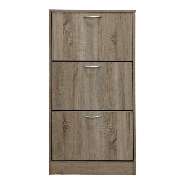Παπουτσοθήκη Savaz pakoworld σε sonoma απόχρωση 60x24x114εκ