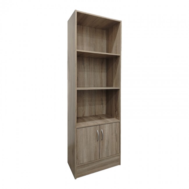 Βιβλιοθήκη Tekaro I pakoworld σε sonoma απόχρωση 57x33x180εκ Βιβλιοθήκη Tekaro I pakoworld σε sonoma απόχρωση 57x33x180εκ