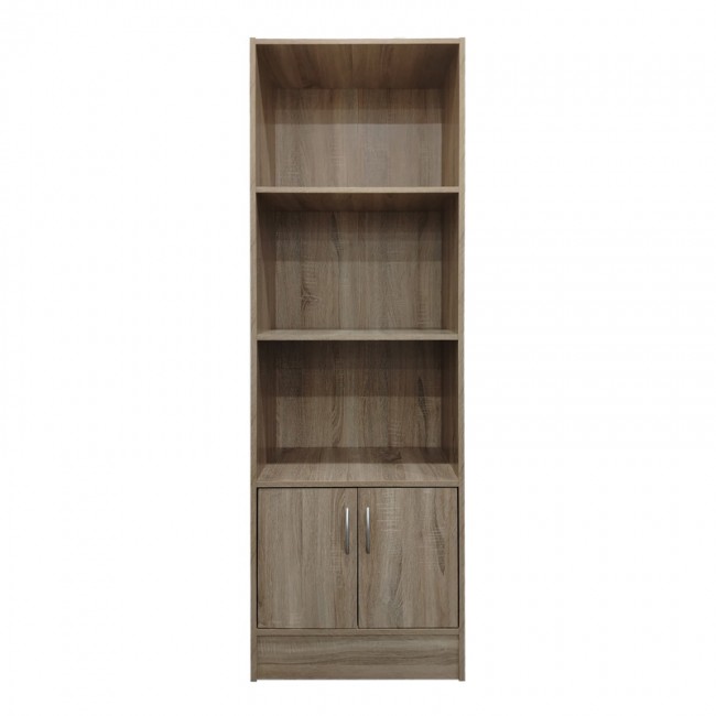 Βιβλιοθήκη Tekaro I pakoworld σε sonoma απόχρωση 57x33x180εκ Βιβλιοθήκη Tekaro I pakoworld σε sonoma απόχρωση 57x33x180εκ