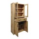 Βιτρίνα-ντουλάπα Nisso pakoworld σε oak απόχρωση 80x40x183.5εκ Βιτρίνα-ντουλάπα Nisso pakoworld σε oak απόχρωση 80x40x183.5εκ