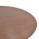 Τραπέζι Karulo pakoworld mdf σε καρυδί απόχρωση Φ120x76εκ