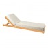Ξαπλώστρα με μαξιλάρι Specta-Vertian pakoworld μασίφ ξύλο οξιάς σε φυσικό χρώμα 60x190x50εκ