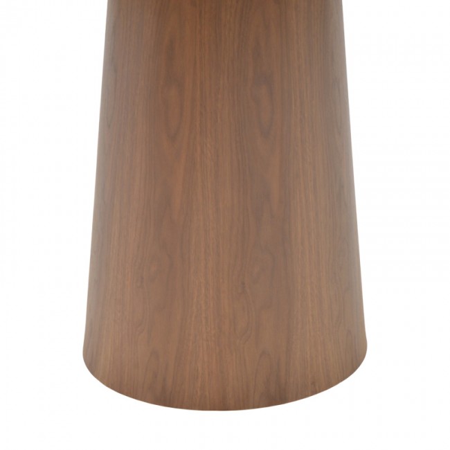 Tραπέζι Donda pakoworld mdf καρυδί Φ100x76εκ