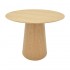 Tραπέζι Donda pakoworld mdf sonoma Φ100x76εκ