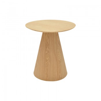 Βοηθητικό τραπέζι Donda pakoworld mdf sonoma Φ45x50εκ
