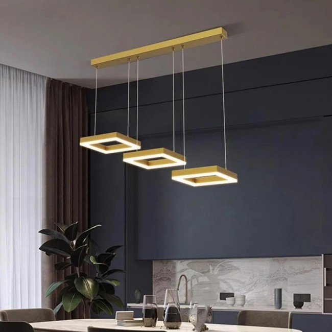 Φωτιστικό οροφής τρίφωτο Benor pakoworld led μέταλλο χρυσό 70x20x15εκ Φωτιστικό οροφής τρίφωτο Benor pakoworld led μέταλλο χρυσό 70x20x15εκ
