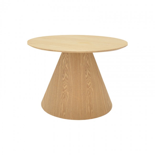 Τραπέζι σαλονιού Donda pakoworld mdf σε sonoma απόχρωση Φ60x40εκ