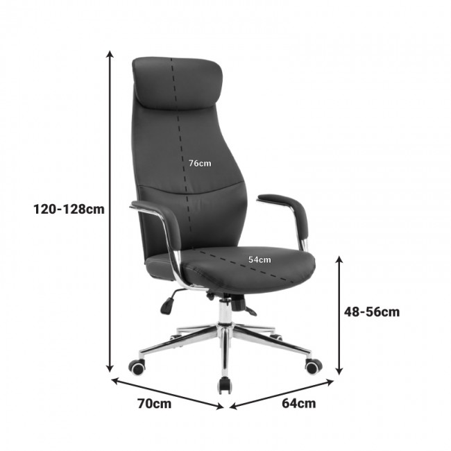 Καρέκλα γραφείου διευθυντή Ferka pakoworld pu σε μπεζ απόχρωση 64x71x120-128εκ Καρέκλα γραφείου διευθυντή Ferka pakoworld pu σε μπεζ απόχρωση 64x71x120-128εκ