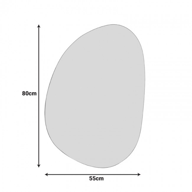 Καθρέπτης Listro Inart 55x1x80εκ Καθρέπτης Listro Inart 55x1x80εκ