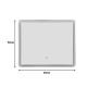Καθρέπτης Led Quadrou Inart pp-αλουμίνιο 60x3x50εκ Καθρέπτης Led Quadrou Inart pp-αλουμίνιο 60x3x50εκ