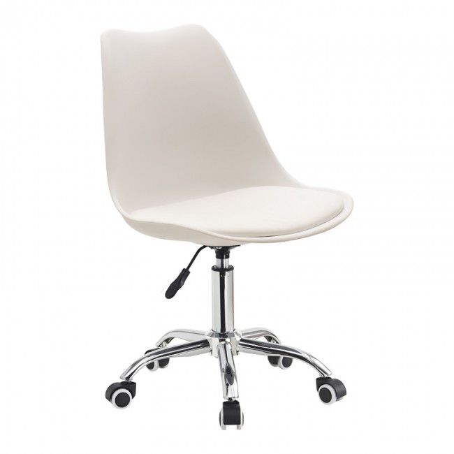 Καρέκλα γραφείου εργασίας Gaston II pakoworld PP-PU λευκό