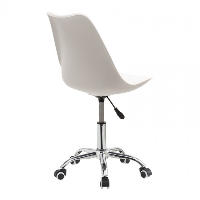 Καρέκλα γραφείου εργασίας Gaston II pakoworld PP-PU λευκό