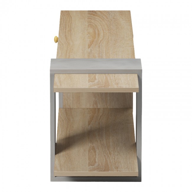 Έπιπλο τηλεόρασης Standi pakoworld σε sonoma-γκρι cement απόχρωση 120x25x36.8εκ Έπιπλο τηλεόρασης Standi pakoworld σε sonoma-γκρι cement απόχρωση 120x25x36.8εκ