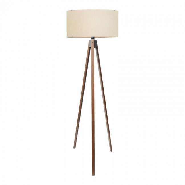 Φωτιστικό δαπέδου PWL-1059 pakoworld Ε27 σε κρέμα-καρυδί απόχρωση Φ38x140εκ Φωτιστικό δαπέδου PWL-1059 pakoworld Ε27 σε κρέμα-καρυδί απόχρωση Φ38x140εκ