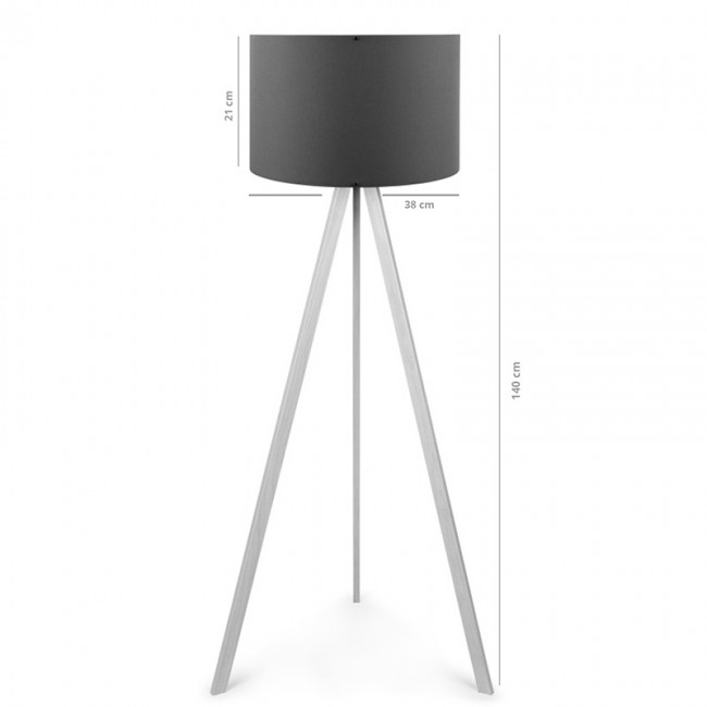 Φωτιστικό δαπέδου PWL-1060 pakoworld Ε27 φυσικό-ανθρακί Φ38x140εκ Φωτιστικό δαπέδου PWL-1060 pakoworld Ε27 φυσικό-ανθρακί Φ38x140εκ