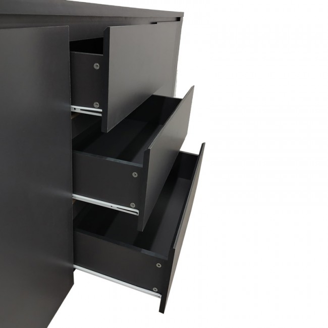 Μπουφές Kalya pakoworld σε ανθρακί απόχρωση 220x49x89.5εκ