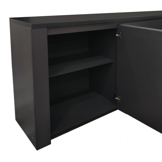 Μπουφές Kalya pakoworld σε ανθρακί απόχρωση 220x49x89.5εκ