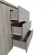 Μπουφές Kalya pakoworld σε sonoma απόχρωση 220x49x89.5εκ Μπουφές Kalya pakoworld σε sonoma απόχρωση 220x49x89.5εκ