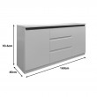 Μπουφές Chiemo pakoworld σε φυσική απόχρωση 160x40x93.6εκ Μπουφές Chiemo pakoworld σε φυσική απόχρωση 160x40x93.6εκ