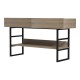 Κονσόλα Vien pakoworld σε sonoma-μαύρη απόχρωση 139x43x75.5εκ Κονσόλα Vien pakoworld σε sonoma-μαύρη απόχρωση 139x43x75.5εκ