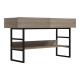 Κονσόλα Vien pakoworld σε sonoma-μαύρη απόχρωση 139x43x75.5εκ Κονσόλα Vien pakoworld σε sonoma-μαύρη απόχρωση 139x43x75.5εκ