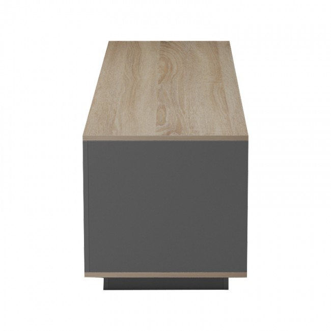 Έπιπλο τηλεόρασης Winey pakoworld σε sonoma-ανθρακί απόχρωση 180x44.5x44.5εκ