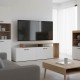 Έπιπλο τηλεόρασης Tobler pakoworld σε oak- λευκή απόχρωση 170x40x53εκ Έπιπλο τηλεόρασης Tobler pakoworld σε oak- λευκή απόχρωση 170x40x53εκ