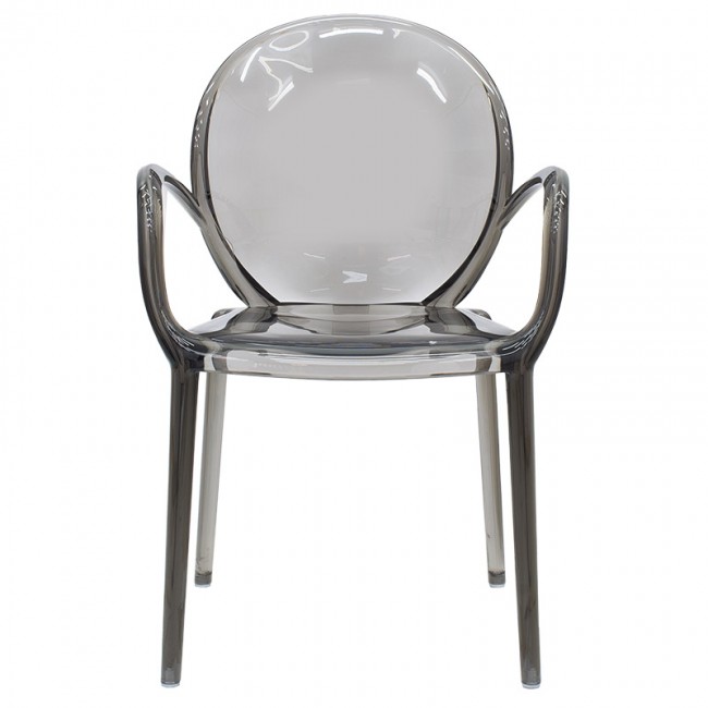 Πολυθρόνα Flair pakoworld PC γκρι διαφανές Πολυθρόνα Flair pakoworld PC γκρι διαφανές