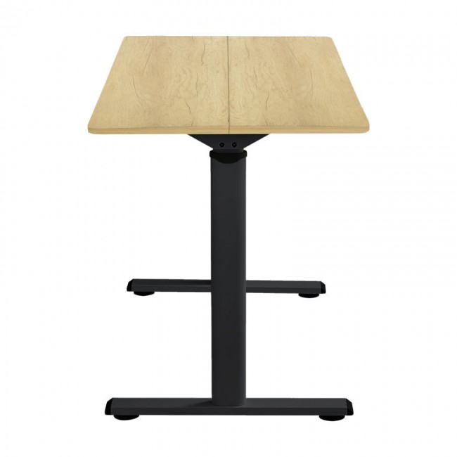 Γραφείο εργασίας με ρυθμιζόμενο ύψος Karla pakoworld sonoma-μαύρο 120x60x72/115εκ Γραφείο εργασίας με ρυθμιζόμενο ύψος Karla pakoworld sonoma-μαύρο 120x60x72/115εκ