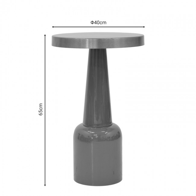 Βοηθητικό τραπέζι Easyful Inart σάπιο μήλο-χρυσό μέταλλο Φ40x65εκ Βοηθητικό τραπέζι Easyful Inart σάπιο μήλο-χρυσό μέταλλο Φ40x65εκ