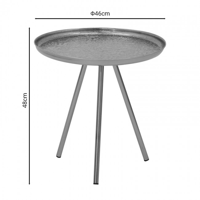 Βοηθητικό τραπέζι Jacksie Inart μπρονζέ-χρυσό μέταλλο Φ46x48εκ Βοηθητικό τραπέζι Jacksie Inart μπρονζέ-χρυσό μέταλλο Φ46x48εκ