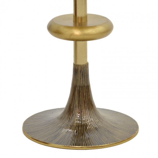 Βοηθητικό τραπέζι Trego Inart χρυσό-μαύρο μέταλλο Φ39x55εκ Βοηθητικό τραπέζι Trego Inart χρυσό-μαύρο μέταλλο Φ39x55εκ