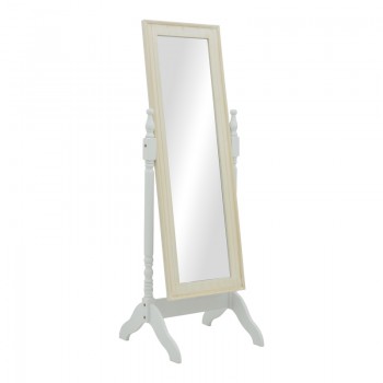 Καθρέπτης Malone Inart mdf σε λευκή αντικέ απόχρωση 55x50x160εκ Καθρέπτης Malone Inart mdf σε λευκή αντικέ απόχρωση 55x50x160εκ